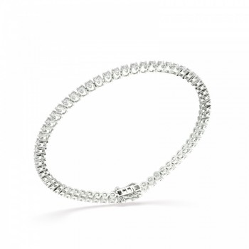 Tennis bracelet with 3.10 ct diamonds