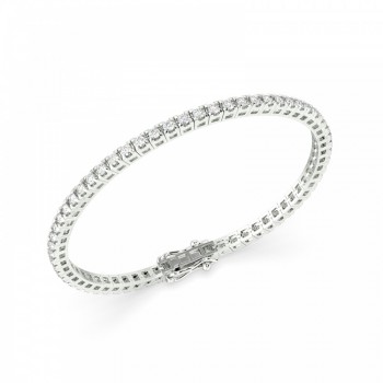 Tennis bracelet with 3.30 ct diamonds