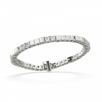 Tennis bracelet with 3.30 ct diamonds