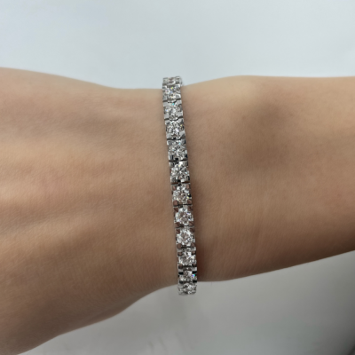 6.84 ct Diamond Tennis Bracelet