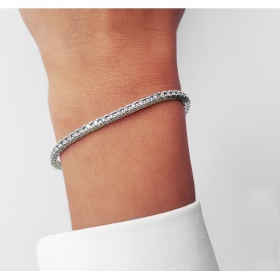 3.04 ct Fancy Diamond Tennis Bracelet