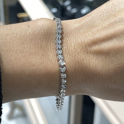 Tennis bracelet with 0.44 ct diamonds