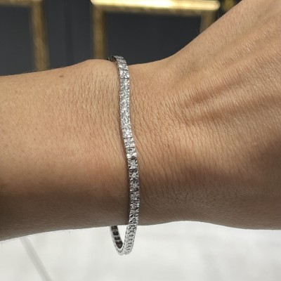 Tennis bracelet with 0.59 ct diamonds