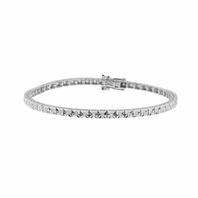 Tennis bracelet with 0.59 ct diamonds