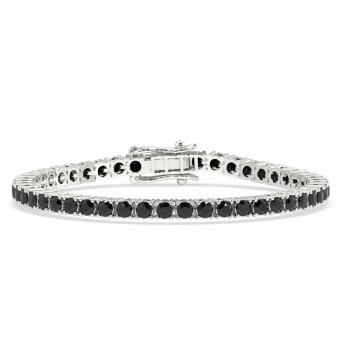 4.71 ct Black Diamond Tennis Bracelet