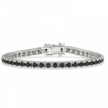 6.00 ct Black Diamond Tennis Bracelet