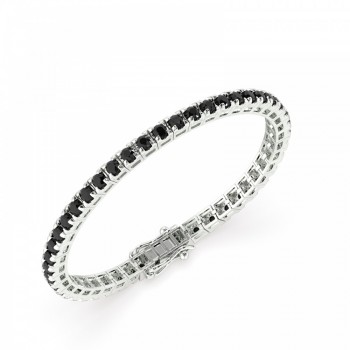6.00 ct Black Diamond Tennis Bracelet