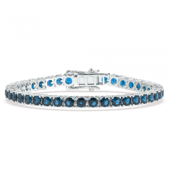 13.28 ct sapphire tennis bracelet