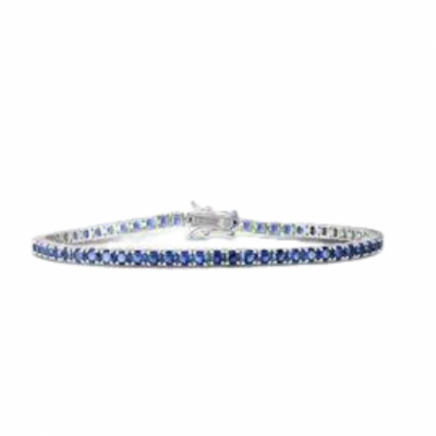 3.85 ct sapphire tennis bracelet