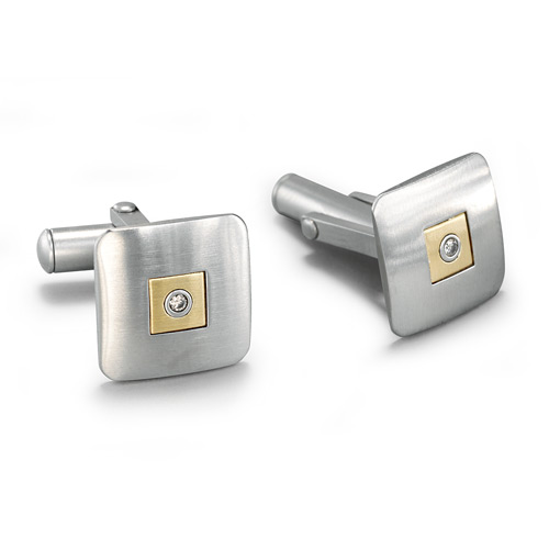 0.04 ct diamond shirt studs