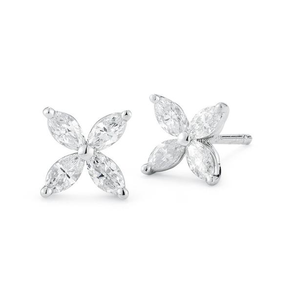 0.74 ct diamond earrings