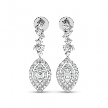 1.04 ct diamond earrings
