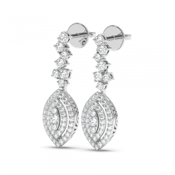 1.04 ct diamond earrings