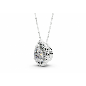 Pendant with 1.15 ct central diamond and 1.05 ct side diamonds