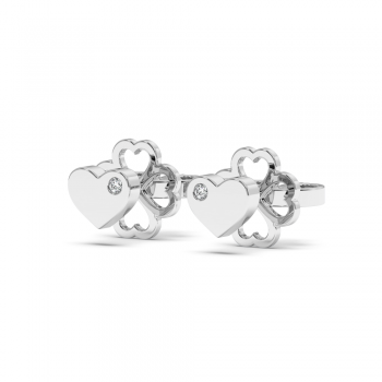 0.01ct Diamond Earrings