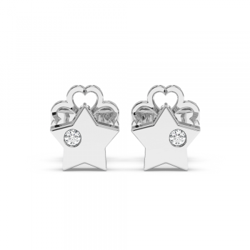 0.01ct Diamond Earrings