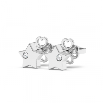 0.01ct Diamond Earrings