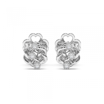 0.03 ct diamond earrings