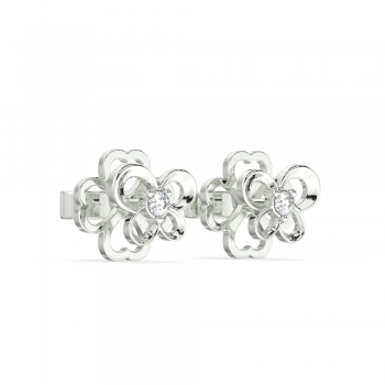 0.03 ct diamond earrings
