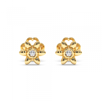0.04 ct diamond earrings