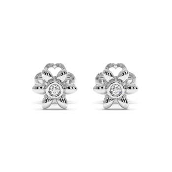 0.04 ct diamond earrings