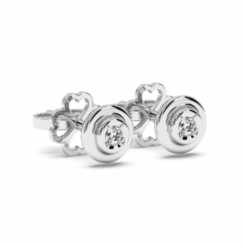 0.07 ct diamond earrings