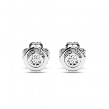 0.07 ct diamond earrings