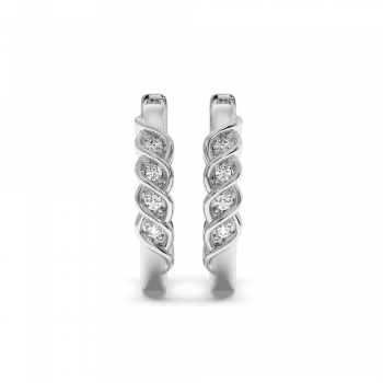 0.08 ct diamond earrings