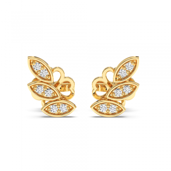0.09 ct diamond earrings