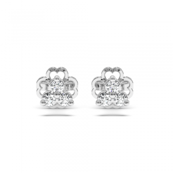 0.09 ct diamond earrings