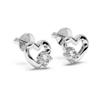0.12 ct diamond earrings