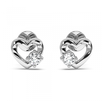 0.12 ct diamond earrings