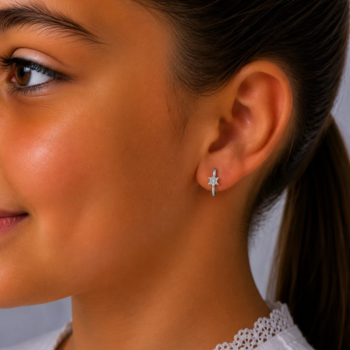 0.12 ct diamond earrings
