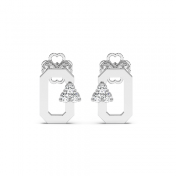 0.12 ct diamond earrings