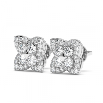 0.64 ct diamond earrings