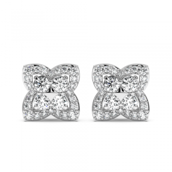 0.64 ct diamond earrings