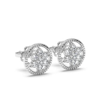 0.14 ct diamond earrings
