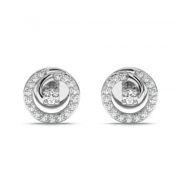 0.17 ct diamond earrings