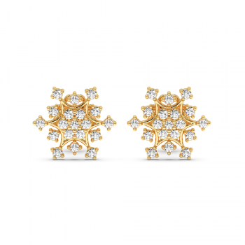 0.19 ct diamond earrings