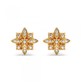 0.21 ct diamond earrings