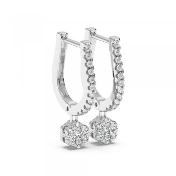 0.27 ct diamond earrings