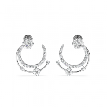 0.95 ct diamond earrings