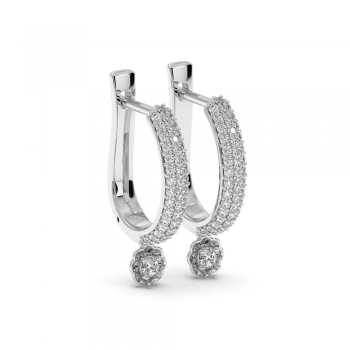 0.53 ct diamond earrings
