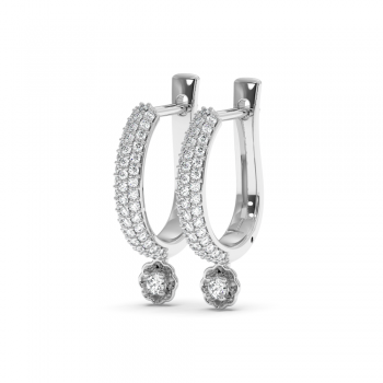 0.53 ct diamond earrings