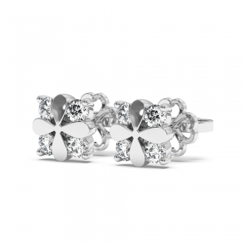 0.31 ct diamond earrings