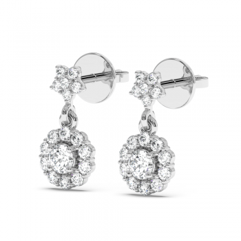 0.36 ct diamond earrings