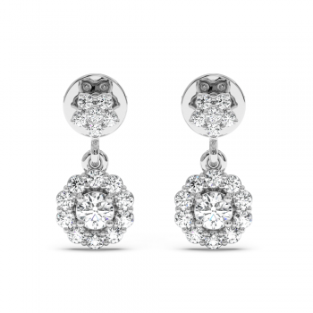 0.36 ct diamond earrings