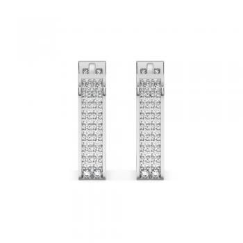 0.34 ct diamond earrings