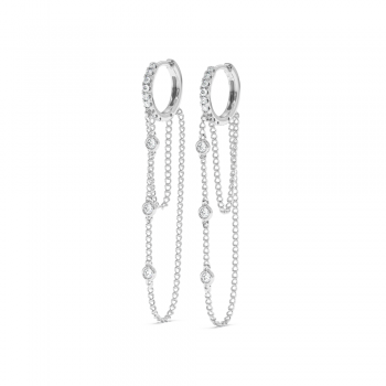 0.27 ct diamond earrings