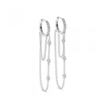 0.27 ct diamond earrings